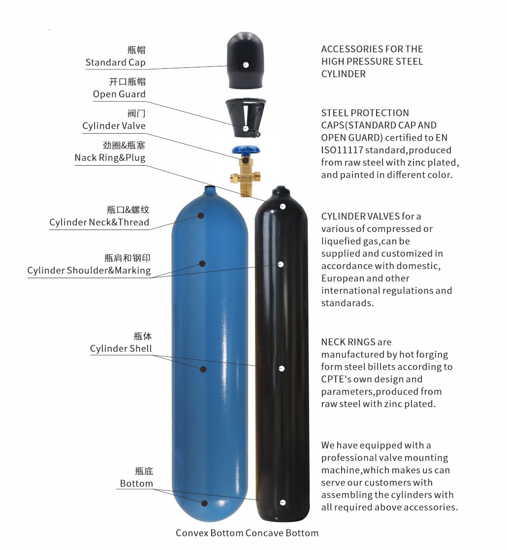 industrial seamless cylinders