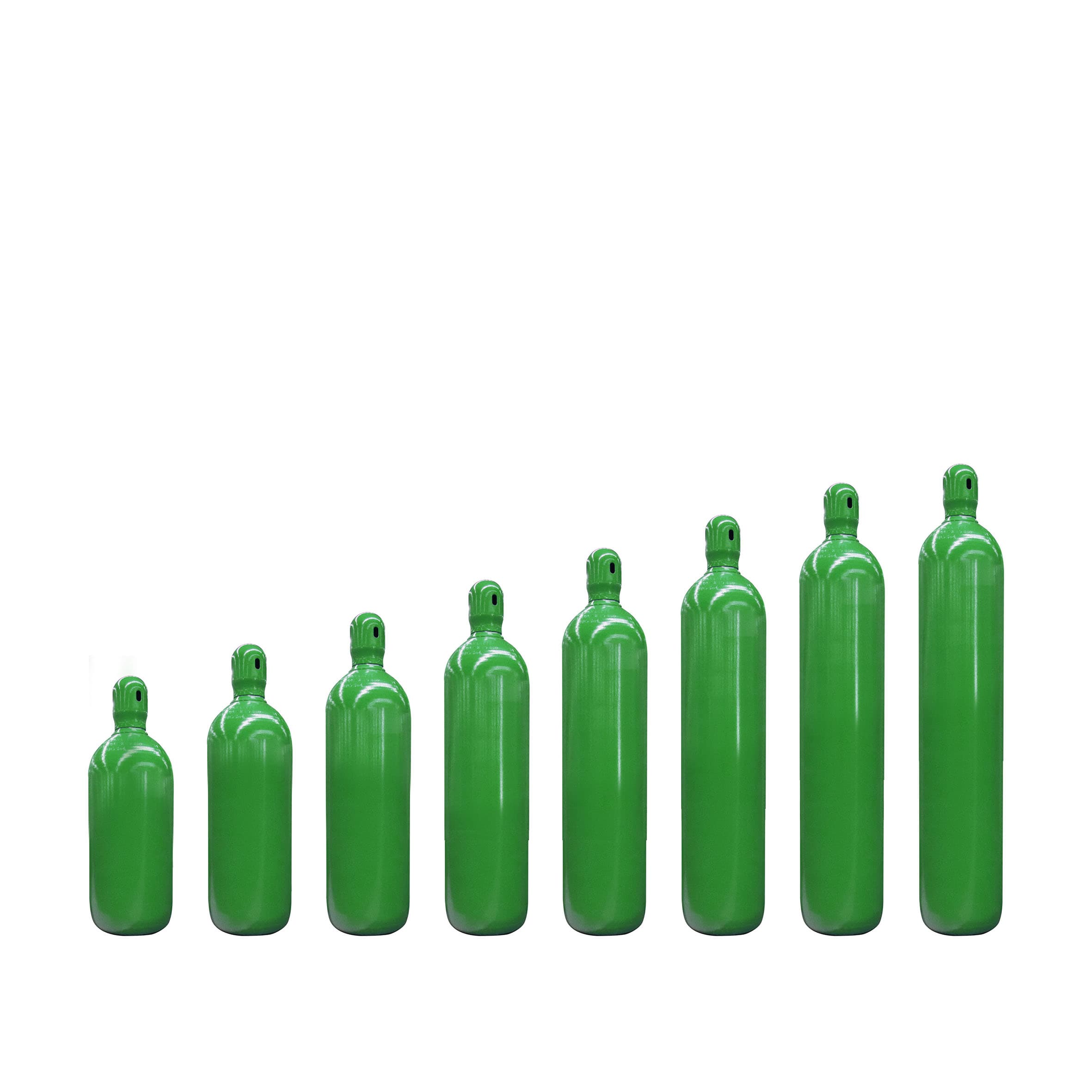 Diameter 267 industrial gas cylinder