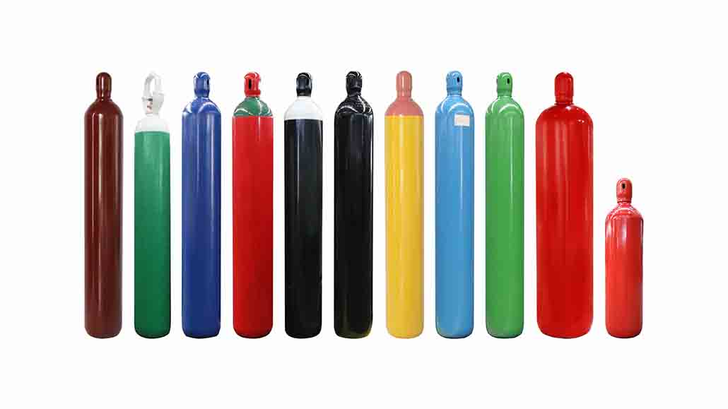 Long life industrial gas cylinders