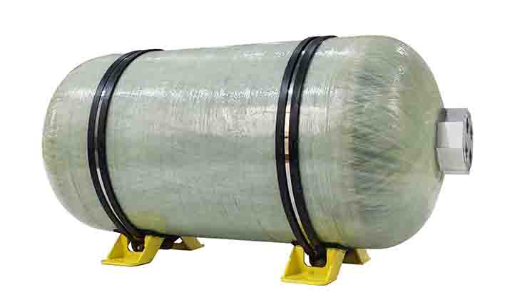 Air suspension gas cylinder